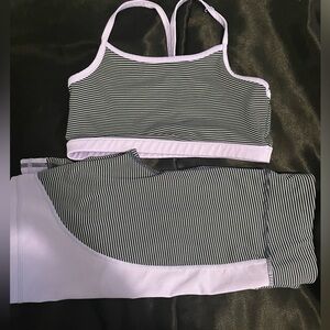 Two piece athletic wear by xersion.  Girls (14)L